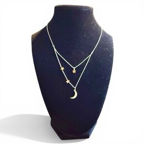 Unwritten Gold Celestial Necklace with Stars and Moon